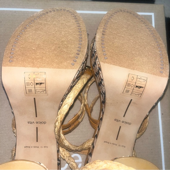 Dolce Vita Multicolor Braided Platform Heels - Picture 4 of 6